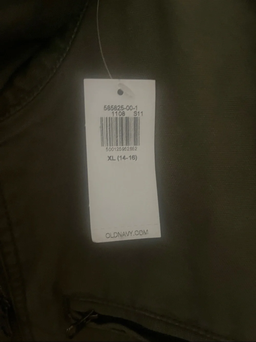 Old Navy classic zip